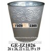 AAZ Galvanized zinc vase, Galvanized zinc watering can ,  Zinc Pot Planter,  zinc planter for garden