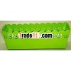 Rect. Planter Made of Iron With Green Powder Coated Finish