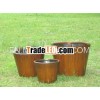 Set of 3 Conical Polystone Pot