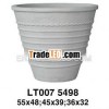Fiberstone Smooth Cement Flower Pot