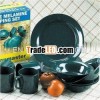 black color melamine dinnerware / outdoor melamine dinner set /