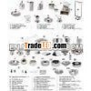 Different styles of stainless steel table ware
