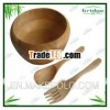 bamboo wood spoon round bamboo sala bowl