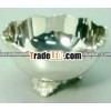 Bowl with three Legs Silver Finish