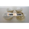 Safe white painting inside bamboo bowl for food container