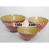 Round Spun Bamboo Fruit Bowl
