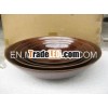 new design exposed veins brown bamboo bowls set of 4