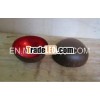 lacquer coconut bowl red color inside