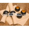 Black wooden napkin ring