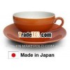 Coffee cup and saucer orange Japan