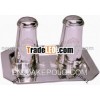 Brass Paper Salt container,  Silver Plated Salt Peeper set