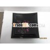 Set 3 Black Square lacquer dishes