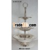 Brass Silver Plated 3 Tier Cake Stand