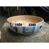 Bamboo Bowl Large Bowl - High Quality Bamboo Bowl With Art Hand-Painting Outside