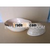 Set of 3 mango shaped bamboo bowls natural polished for food