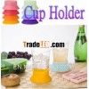 BBQ tool silicone tableware cup holder and marker produced in Japan