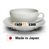 Coffee cup and saucer white Japan