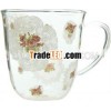 Mary lace Heatproof round mug for various juice with lace