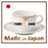 Japanese porcelain coffee cup saucer 180cc Rosa