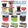 Sweet treat cups with cap stackable small space duralex glass storage