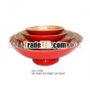 Spun Round Bamboo Fruit Bowl