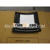 Glossy black and white lacquer dish