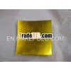 Square Dishes in Golden Metallic Lacquer