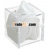 Acrylic Hinged-Lid Boutique Tissue Box
