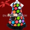 FASHION COLORFUL BIG POLKA DOTS PRINTED COTTON KITCHEN APRONS,  MOM-APR004