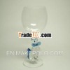 Elegant cat wine glass cup