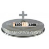 Silver Cross Tone Stainless Steel Plate Cover