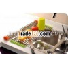 18/8 STAINLESS STEEL DRAIN RACK WITH SILICONE