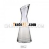 clear glass decanter without handle
