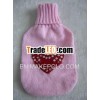 2012 hot water bottle with knitted cover