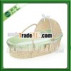 handwoven rattan baby carry basket wholesale