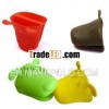 dog shaped design Eco-friendly silicone gloves