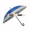 65cmx16k auto open wooden straight umbrella