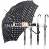 23" X8K stick auto open polka dot design fibreglass windproof umbrella parapluie, paraguas, gua