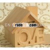 Customized natural wooden bird house