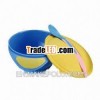 Plastic Babies' Feeding Bowl Set Fashionable Color Matching BPA Free