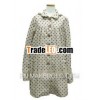 high quality & pretty rain coat with botton