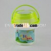 Round Shaped Insect Cage /Clear Plastic Reptile Cage With Handle/Mini Pet Box/Transparent Insect Cag