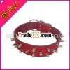 2013 New studded leather pet collar, dog belt, dog collar