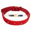 Rhinestone Dense velvet dog collar