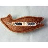 natural loofah/luffa cat toy fish