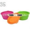 2013 Best promotional portable folding silicone pet/dog bowl colorful pet feeding tools