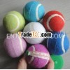 Colourful pet tennis balls