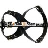 1044 Bridle Leather Dog Harness with padded