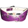 05140 Shaped fancy soft Dog Collar wwith metal stars