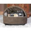 Thermo-Kitty Bed Deluxe Hood Large Mocha Leopard